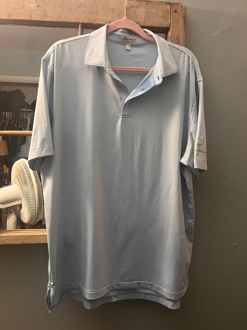 Peter Millar Pale Blue Performance Polo